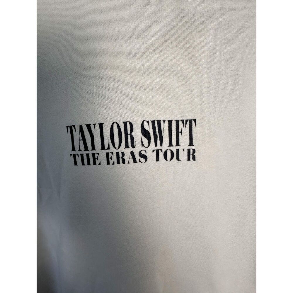 Official Taylor Swift The Eras Tour Merch Beige Hoodie XL Cream Graphic Hoodie - Picture 3 of 8